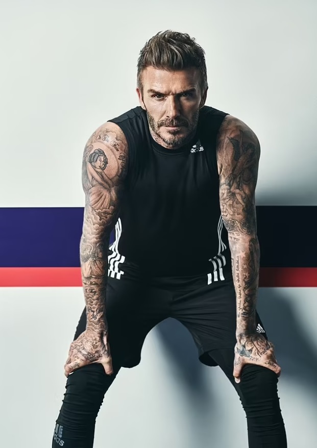 bộ ảnh quảng bá trung tâm fitness của Beckham