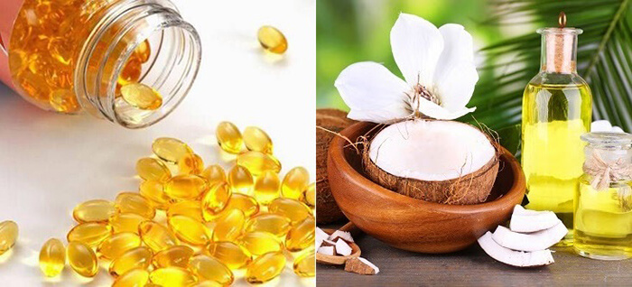 Mặt nạ vitamin E và dầu dừa