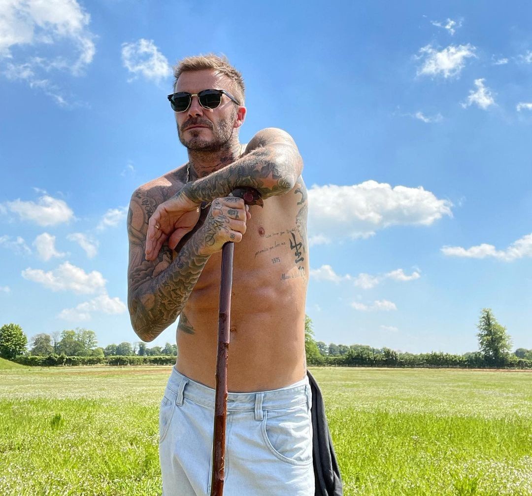 David Beckham xuất hiện cực chất ở tuổi 46