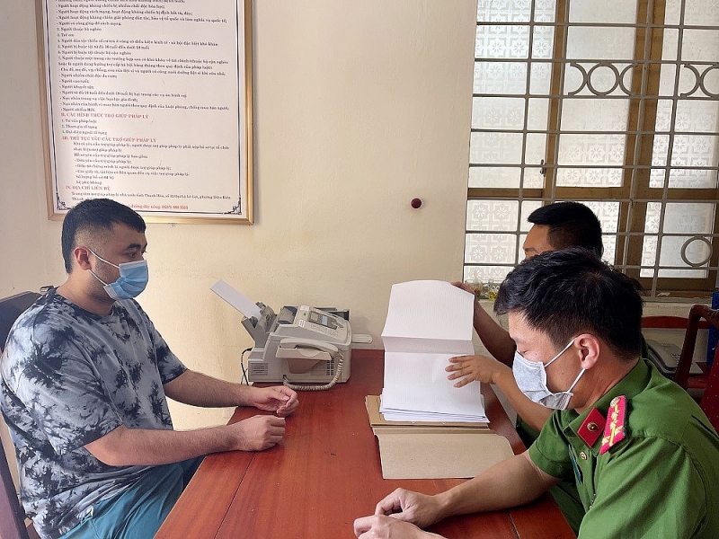 Cơ quan Cảnh sát điều tra lấy cung đối tượng cầm đầu Nguyễn Hoàng Hải.